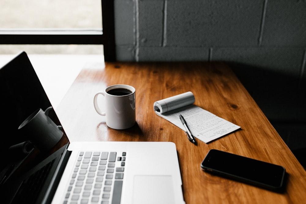 Freelancer working independently at a clean desk